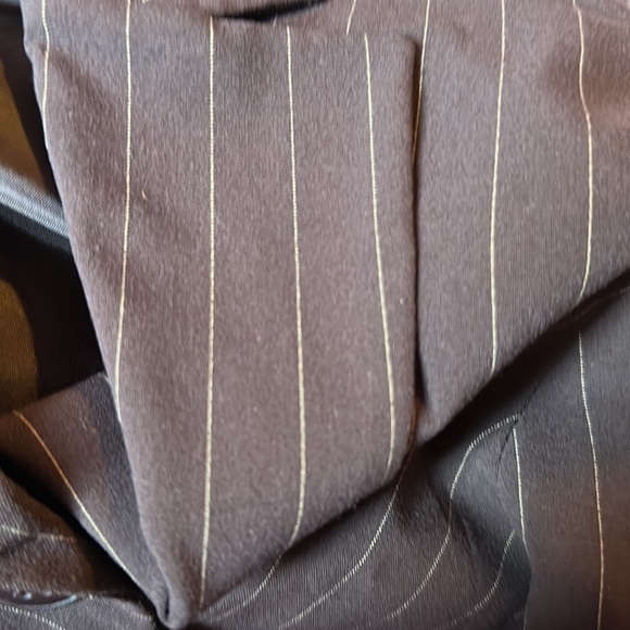 Apostrophe Brown Pinstripe Blazer Women’s 4P Petite Business Casual Jacket - Picture 4 of 4